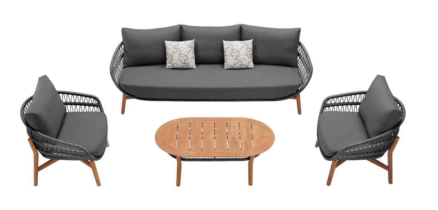 Higold Vasca kerti ülőgarnitúra, 5 személyes - antracit