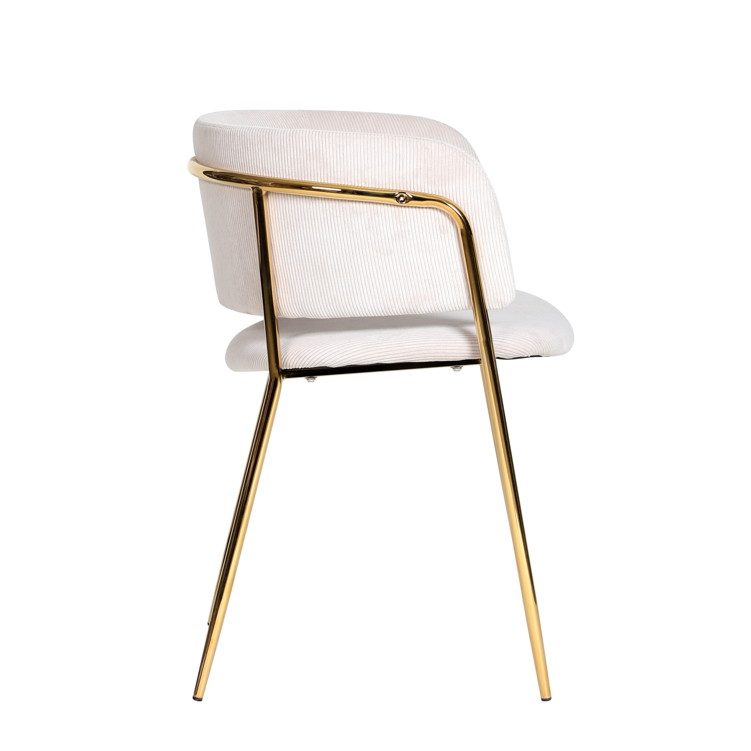 KL Mia étkezőszék bézs színben -kordbársony