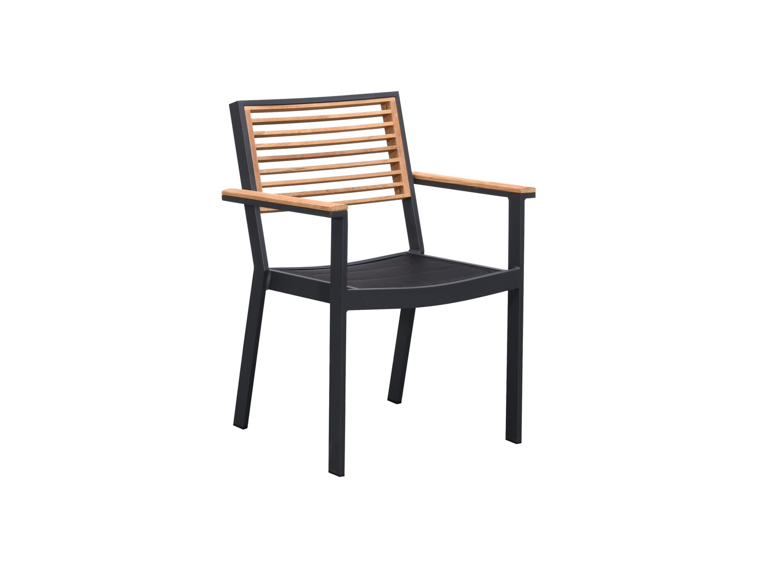 Higold York kerti étkezőszett, 6 személyes - antracit