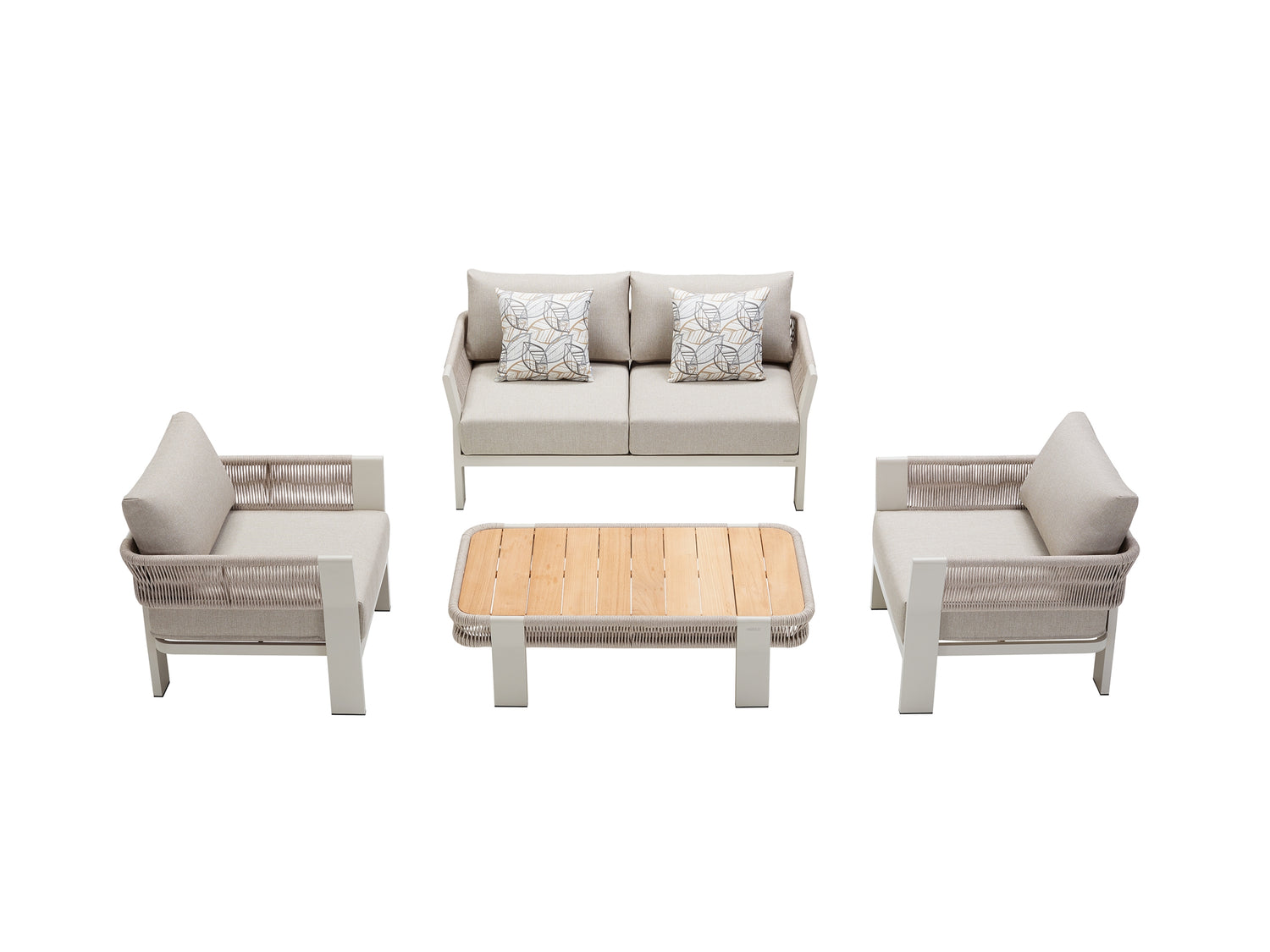 Higold Borromeo kerti ülőgarnitúra, 4 személyes - bézs