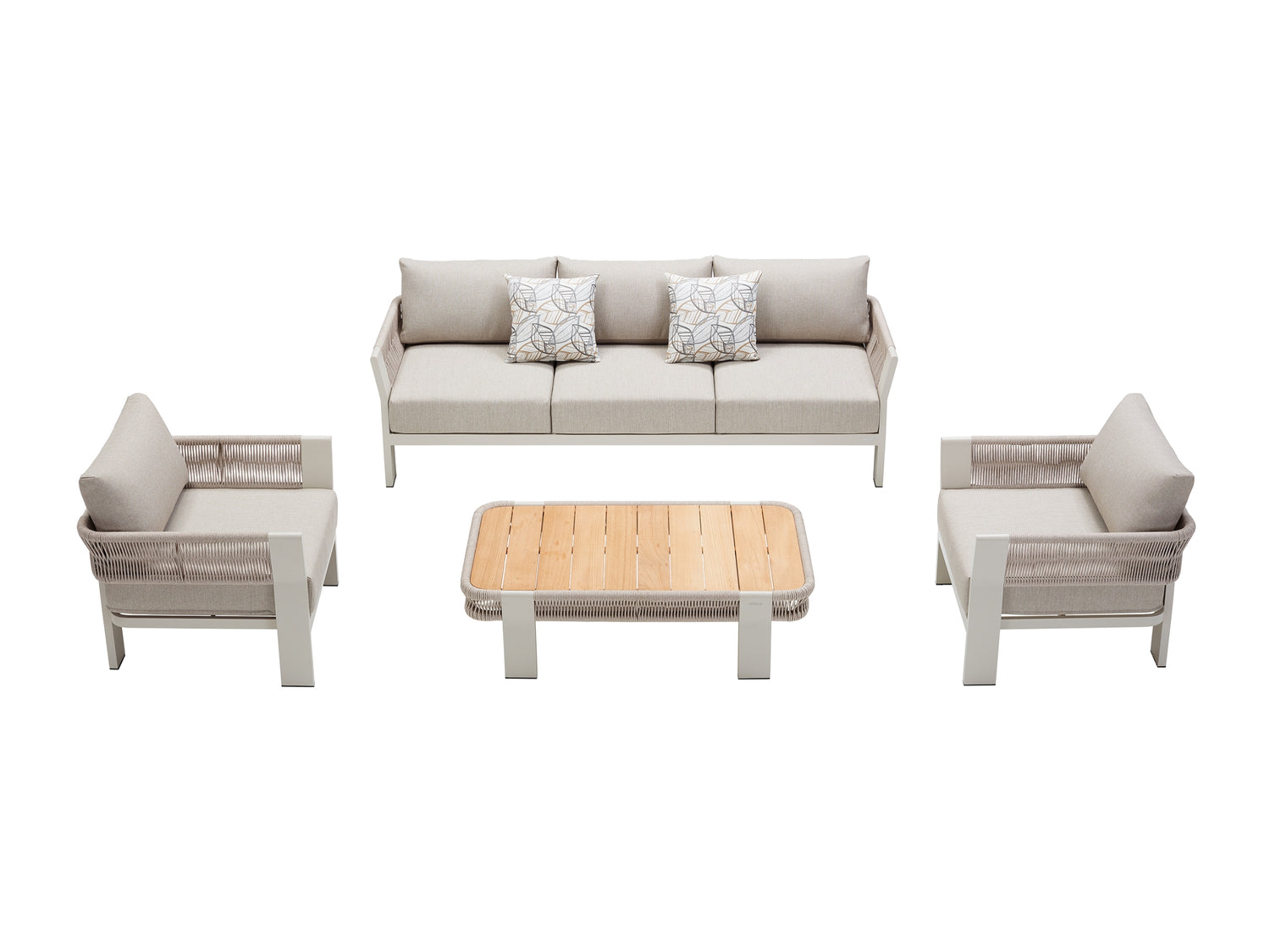 Higold Borromeo kerti ülőgarnitúra, 5 személyes - bézs