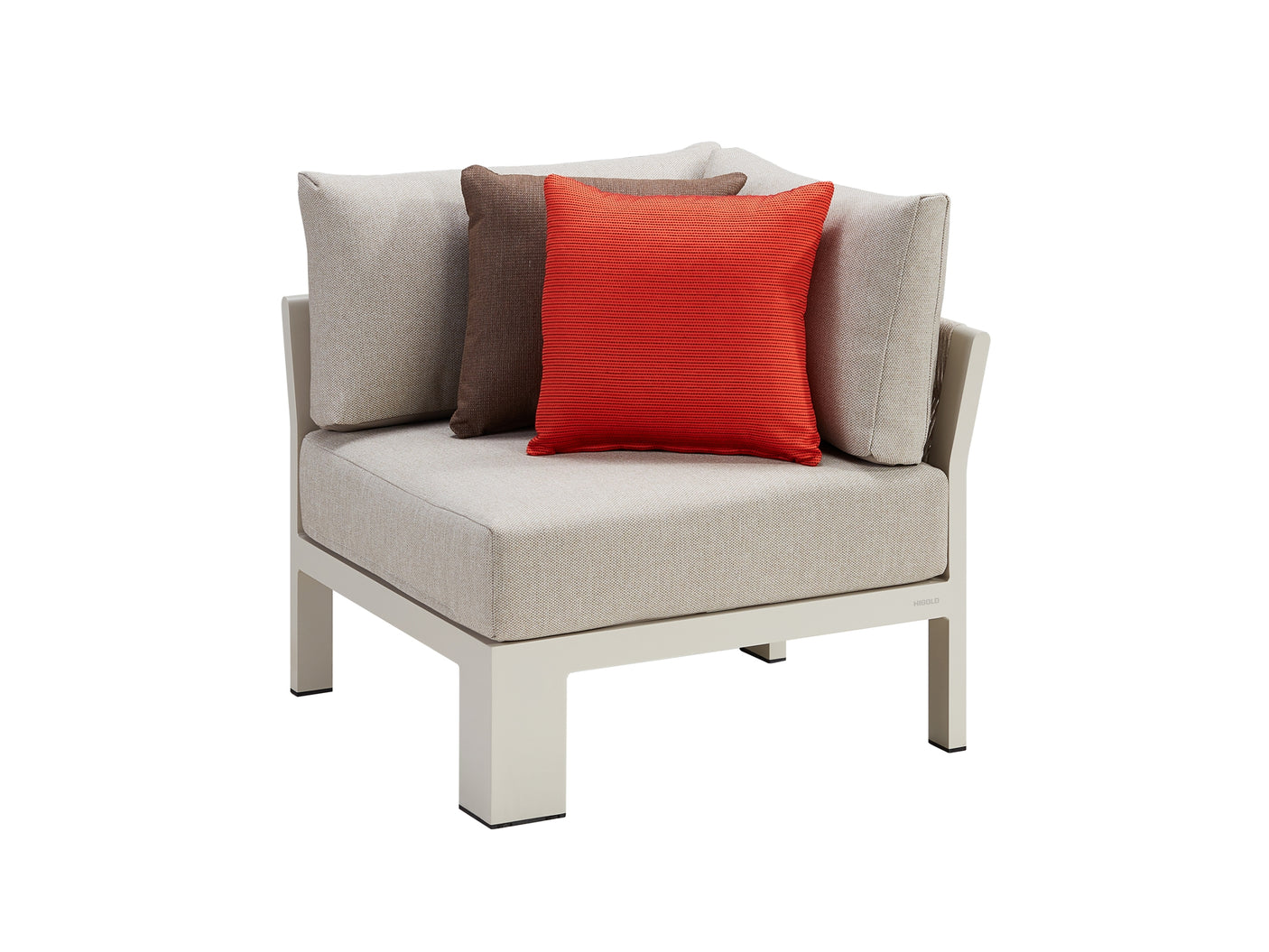 Higold Borromeo kültéri sarokkanapé garnitúra, 5 személyes - bézs