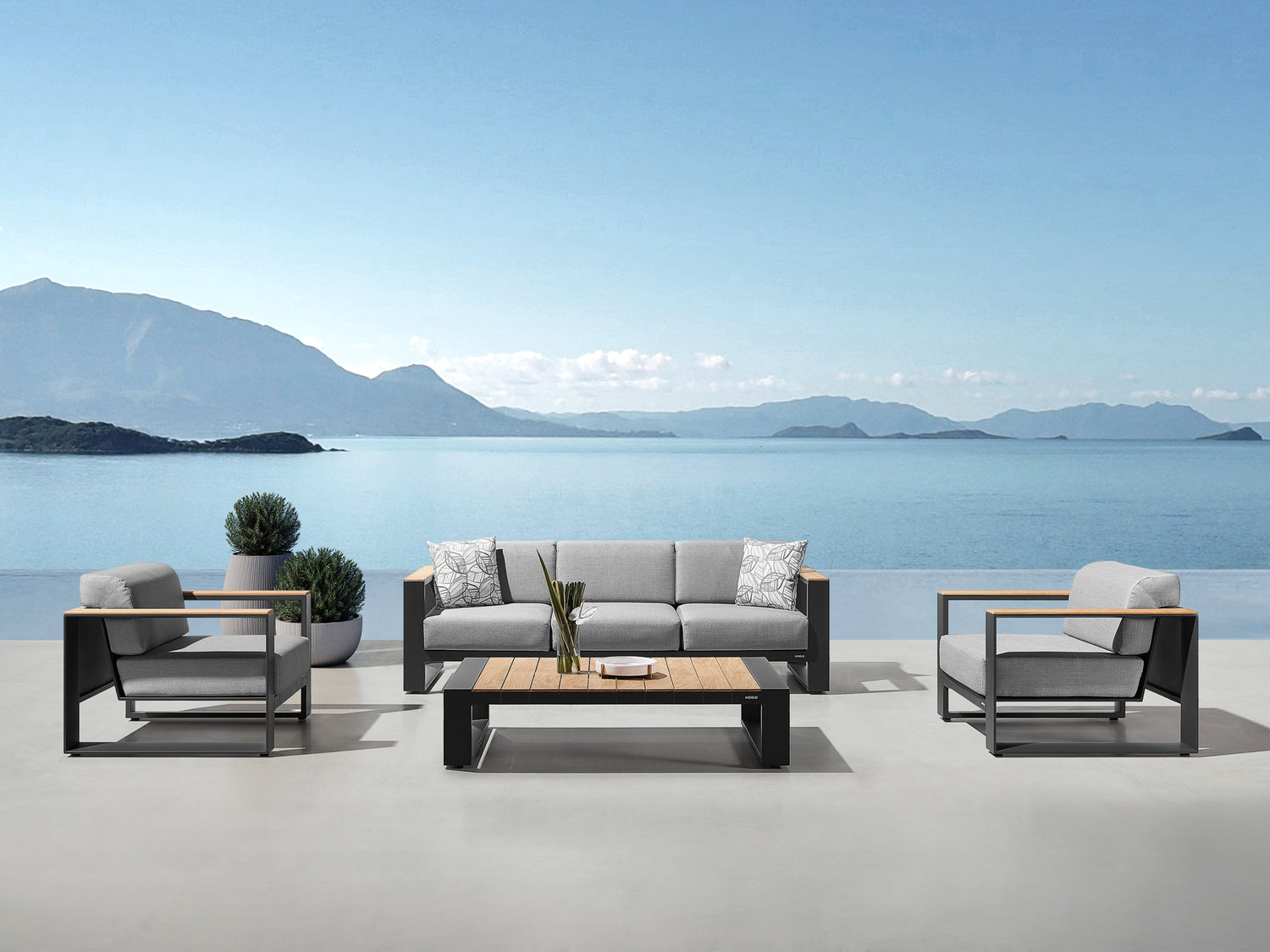 Higold Cambusa kerti ülőgarnitúra, 5 személyes - antracit