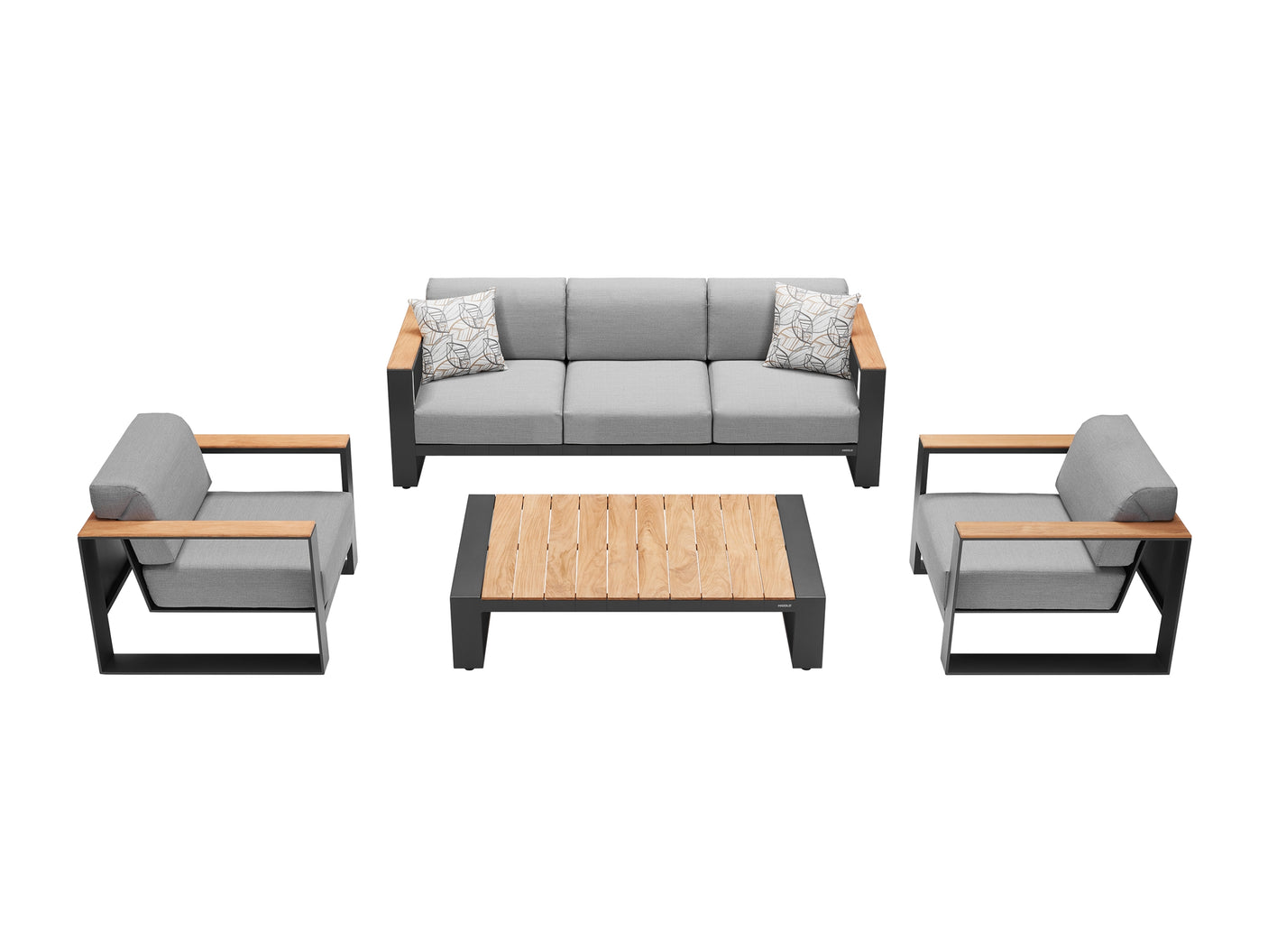 Higold Cambusa kerti ülőgarnitúra, 5 személyes - antracit