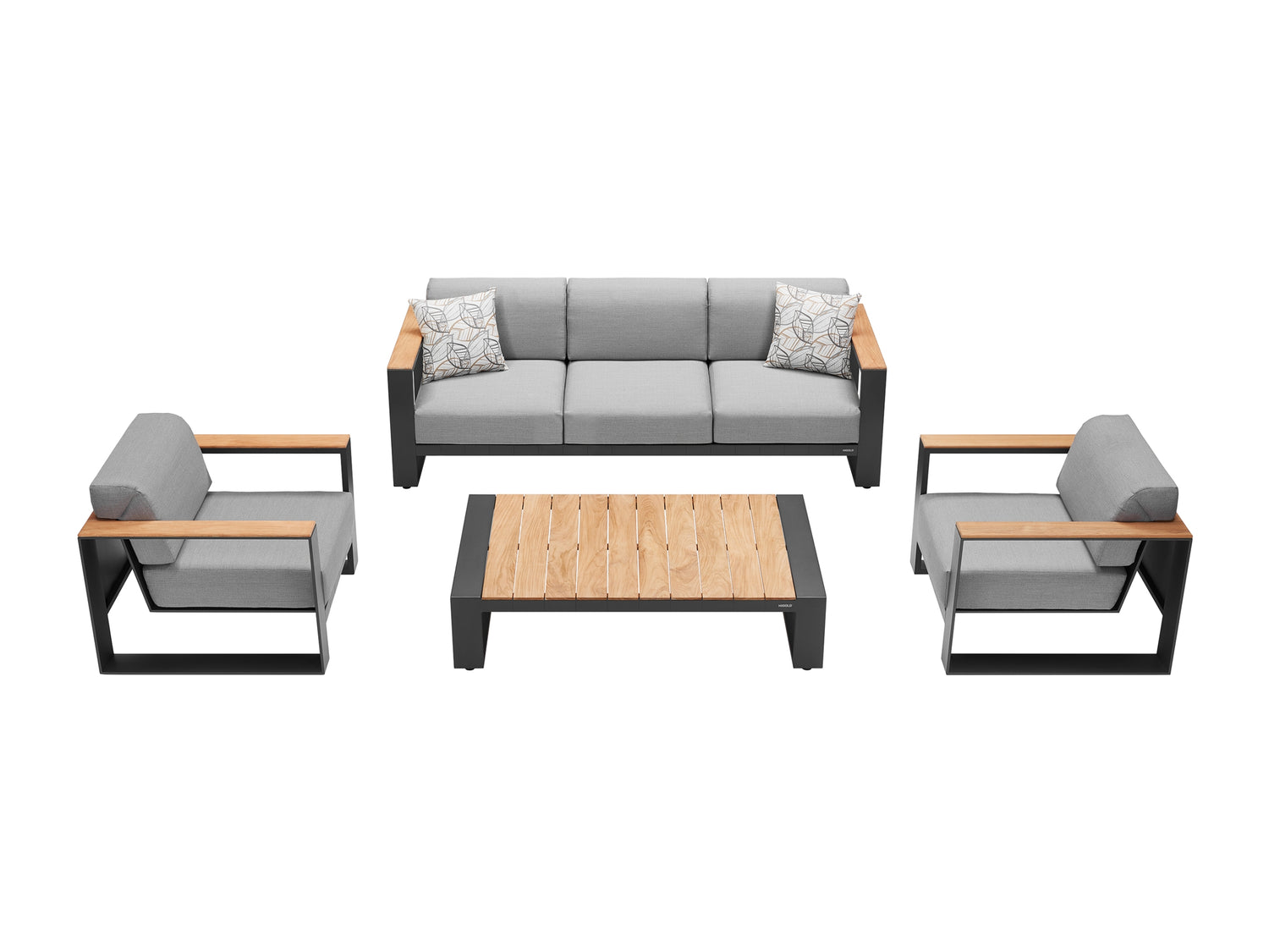 Higold Cambusa kerti ülőgarnitúra, 5 személyes - antracit