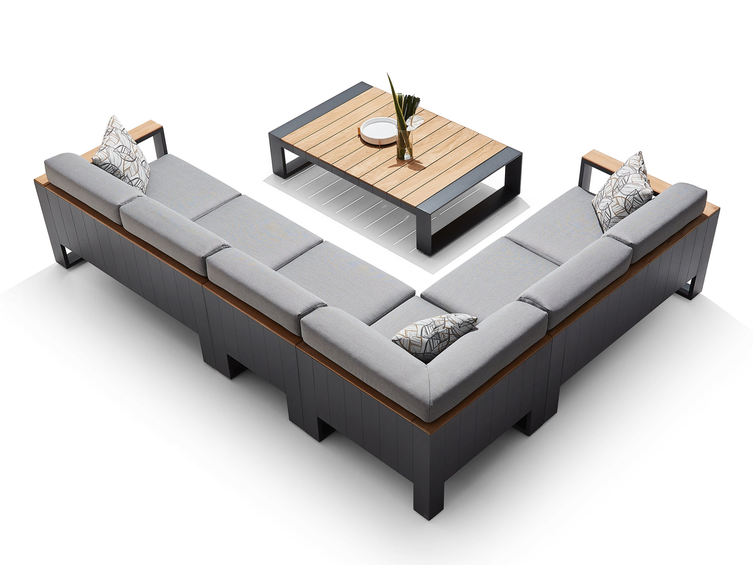 Higold Cambusa kültéri sarokkanapé garnitúra, 5 személyes - antracit