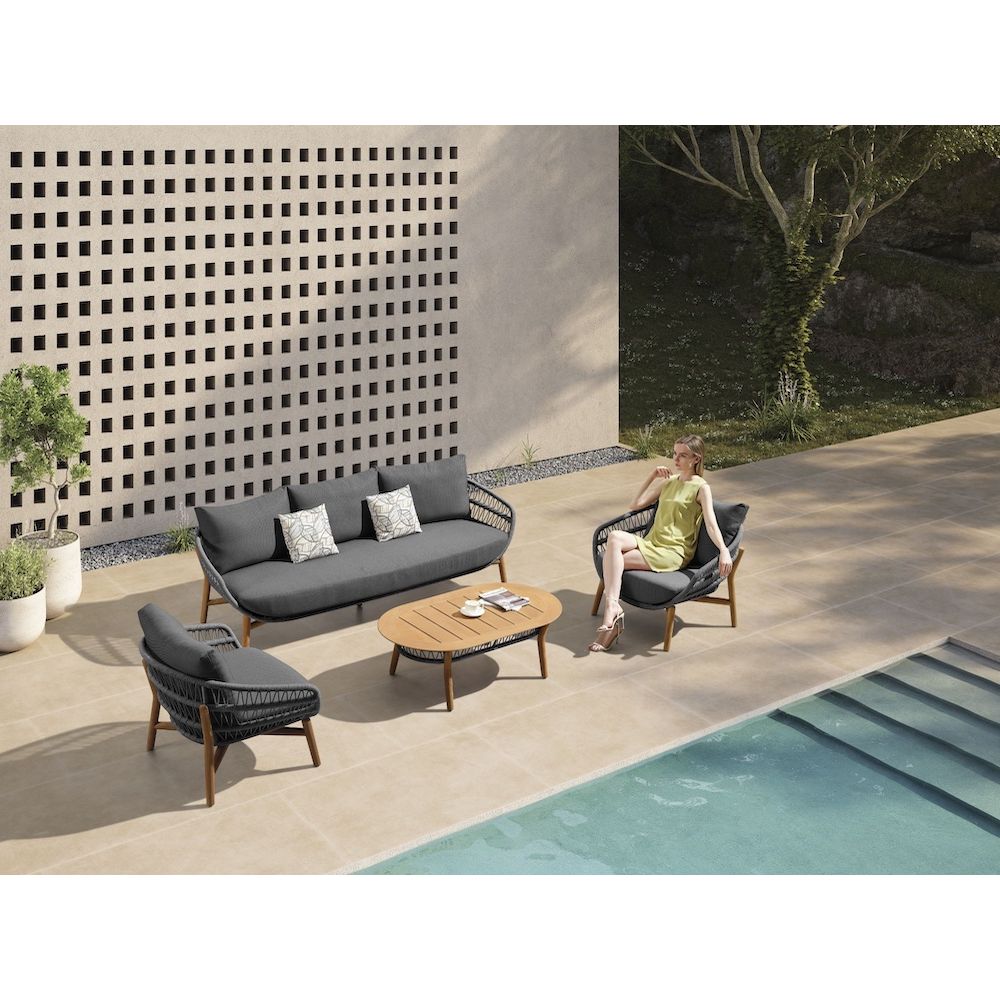 Higold Vasca kerti ülőgarnitúra, 5 személyes - antracit