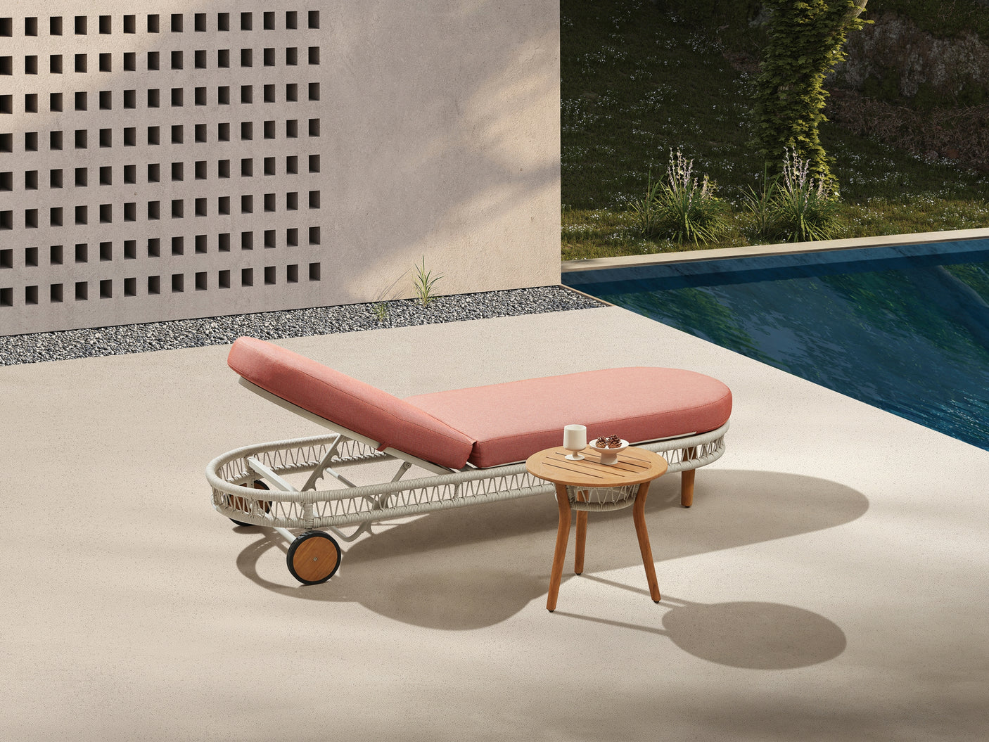 Higold Vasca napozóágy, coral