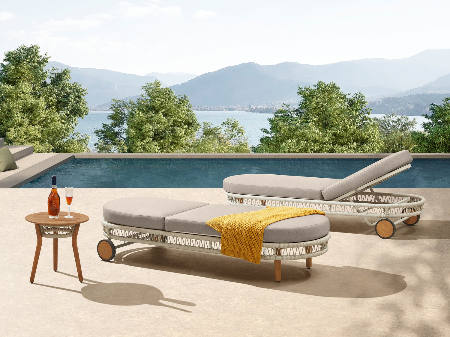 Higold Vasca napozóágy, bézs