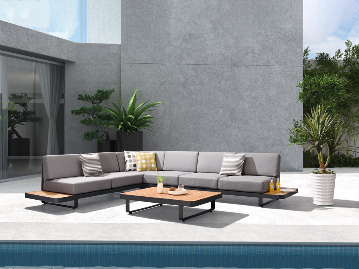 Higold New Polo kültéri sarokkanapé garnitúra, 5 személyes