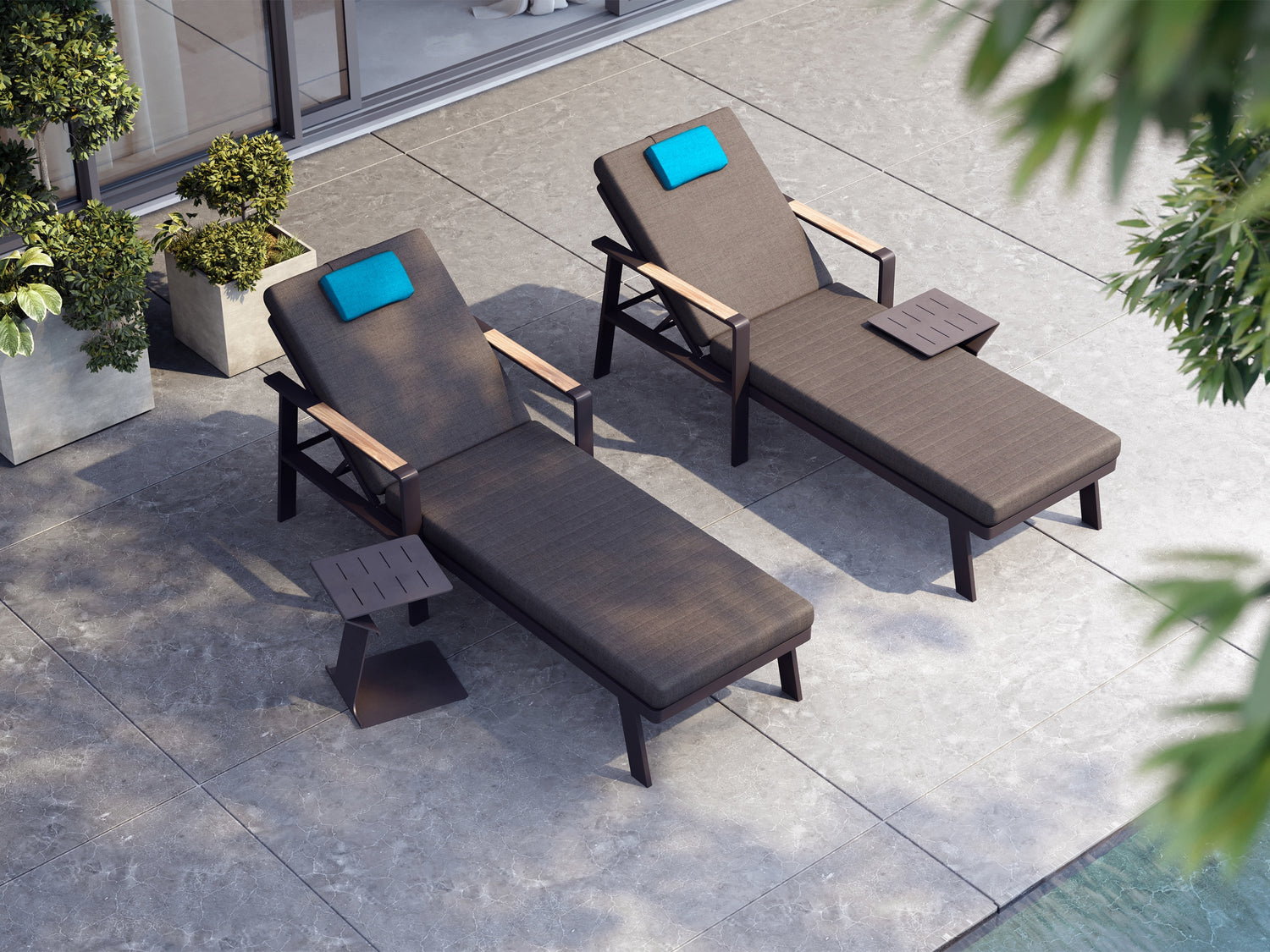 Higold Nofi napozóágy szett - fekete