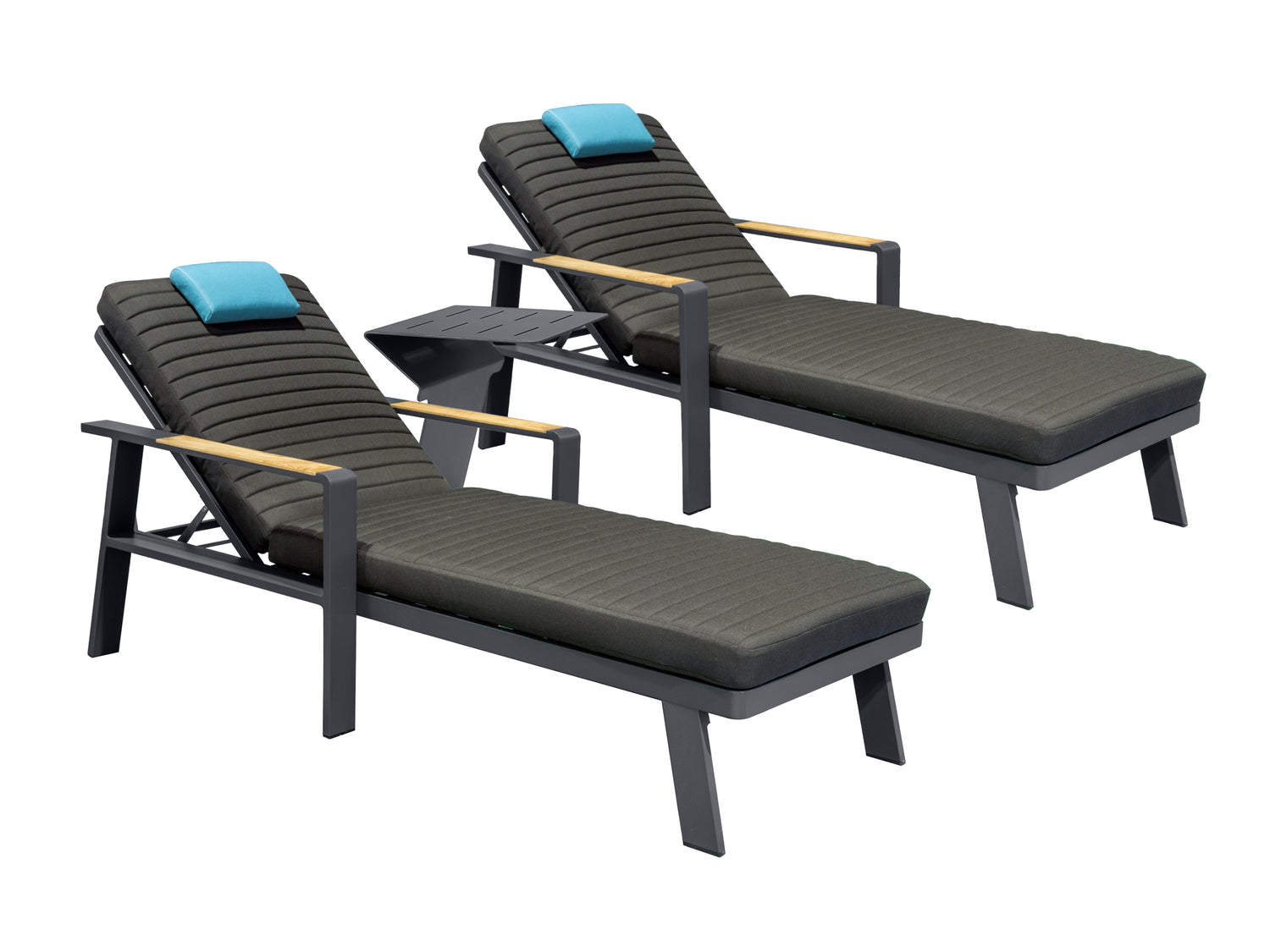 Higold Nofi napozóágy szett - fekete