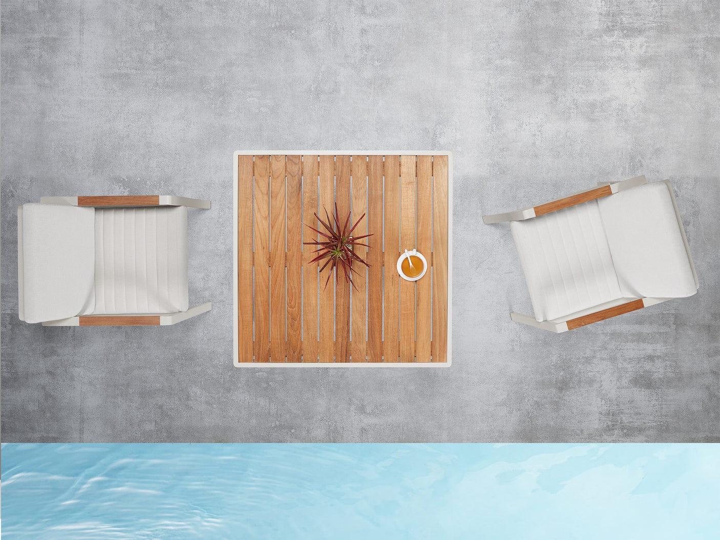 Higold Nofi kerti étkezőszett, 4 személyes - fehér