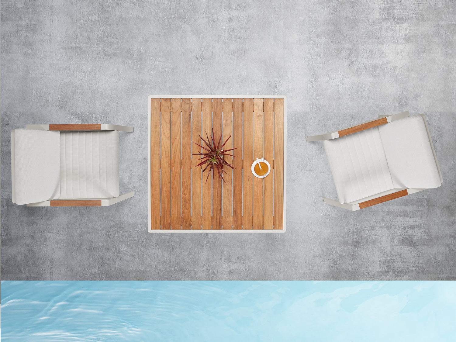 Higold Nofi kerti étkezőszett, 4 személyes - fehér