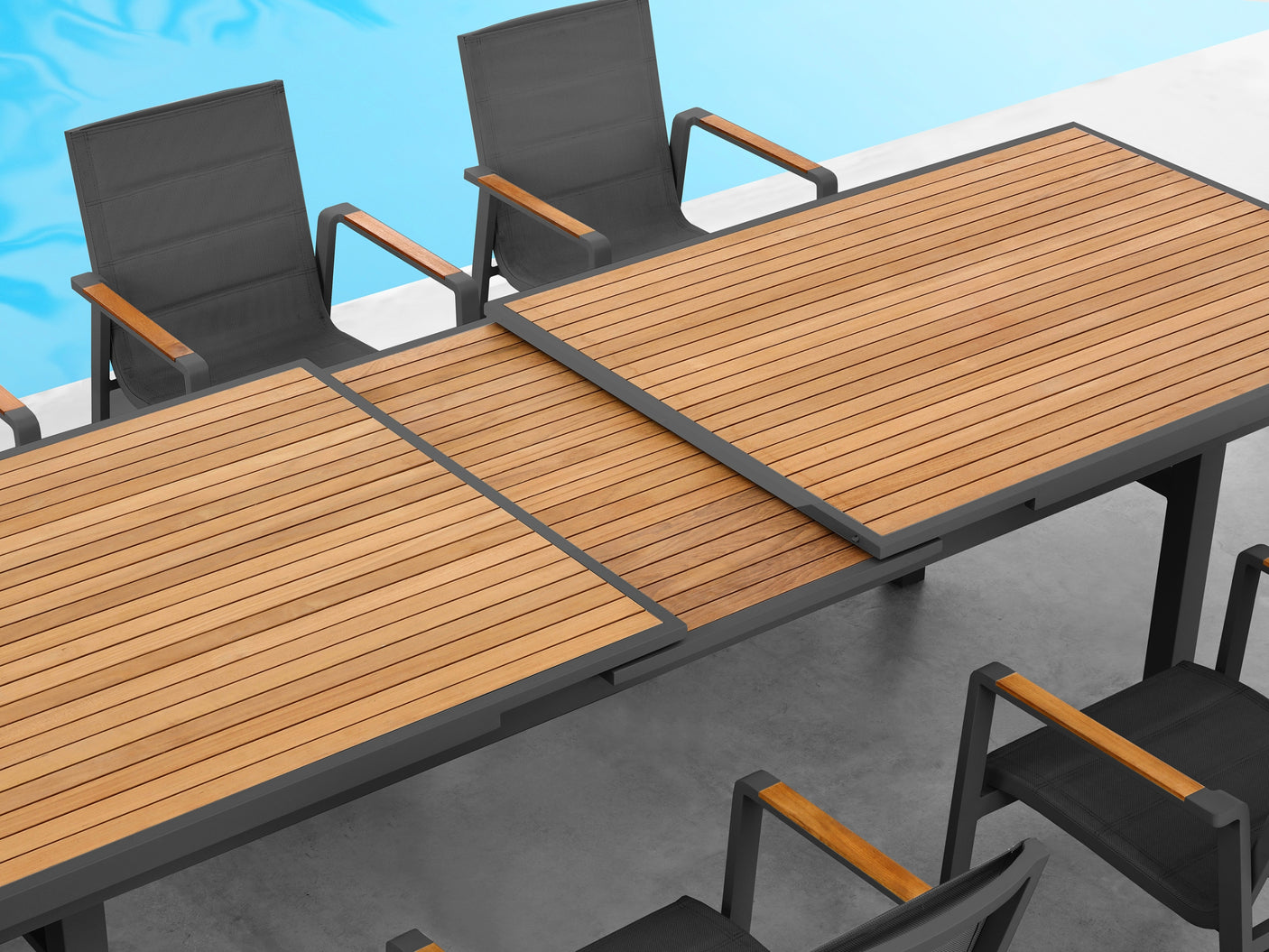 Higold Nofi kerti étkezőszett, 10 személyes - fekete