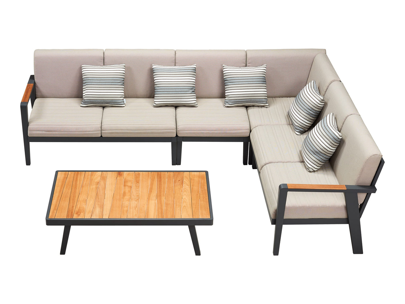 Higold Emoti kültéri sarokkanapé garnitúra, 5 személyes