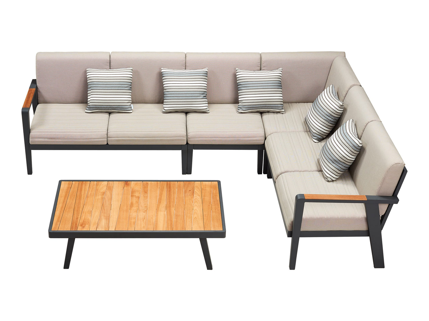 Higold Emoti kültéri sarokkanapé garnitúra, 5 személyes