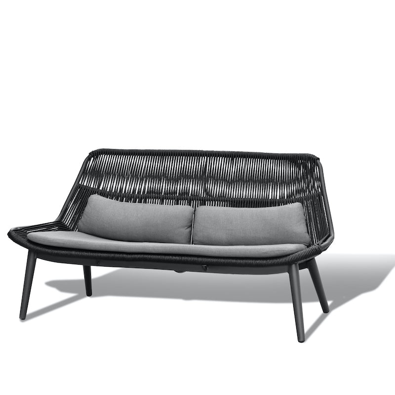 Grattoni Como kerti garnitúra 4 személyes, antracit színben