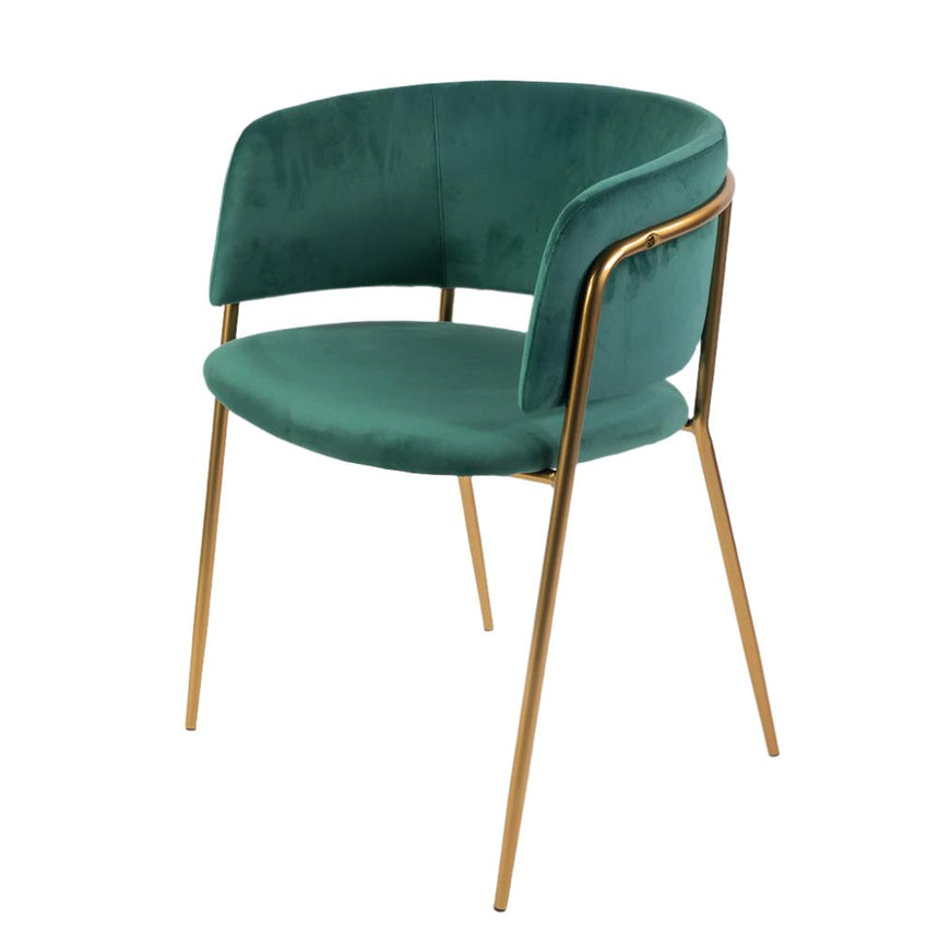 Mia étkezőszék zöld színben