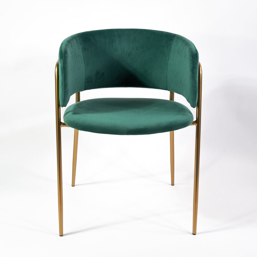 Mia étkezőszék zöld színben