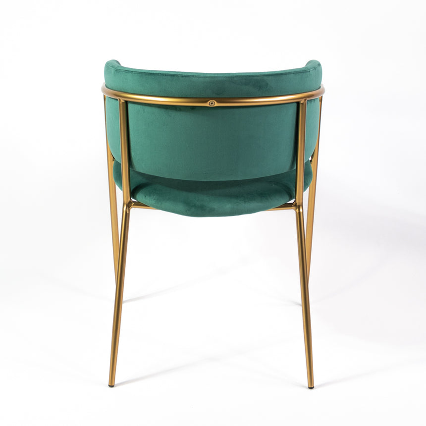 Mia étkezőszék zöld színben