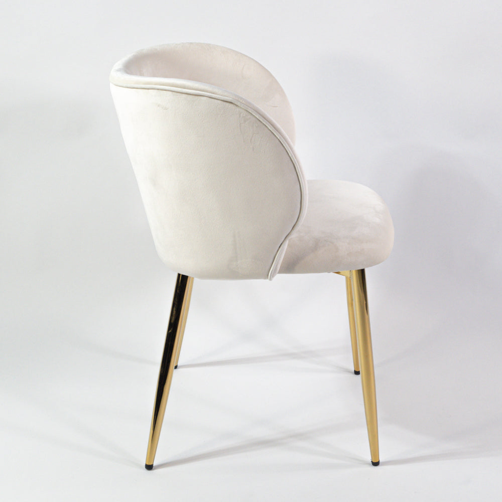 KL Violet erősített étkezőszék krém színben