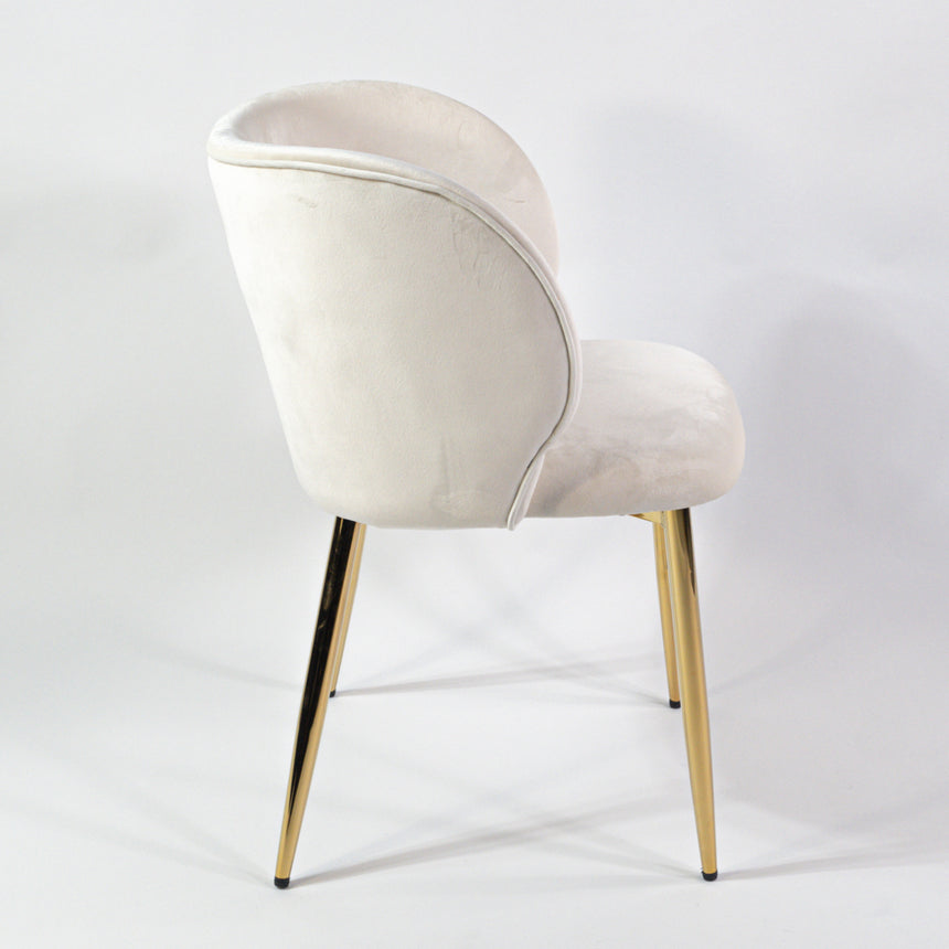 KL Violet erősített étkezőszék krém színben