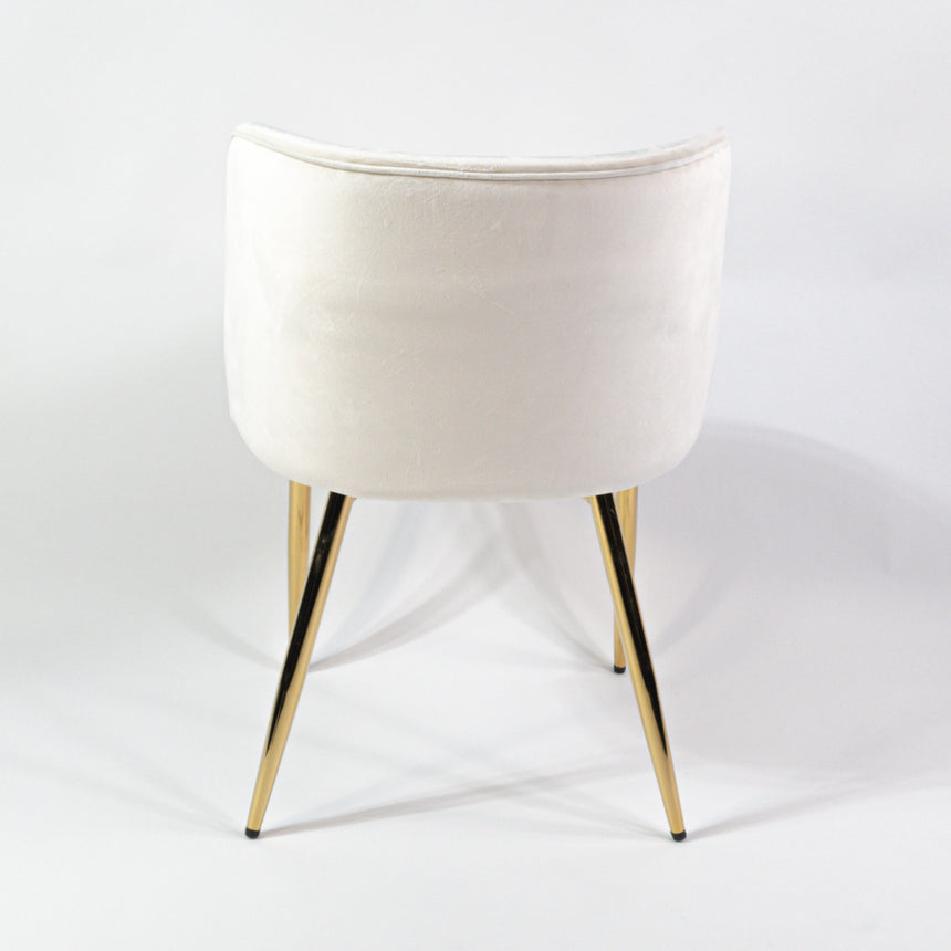 KL Violet erősített étkezőszék krém színben