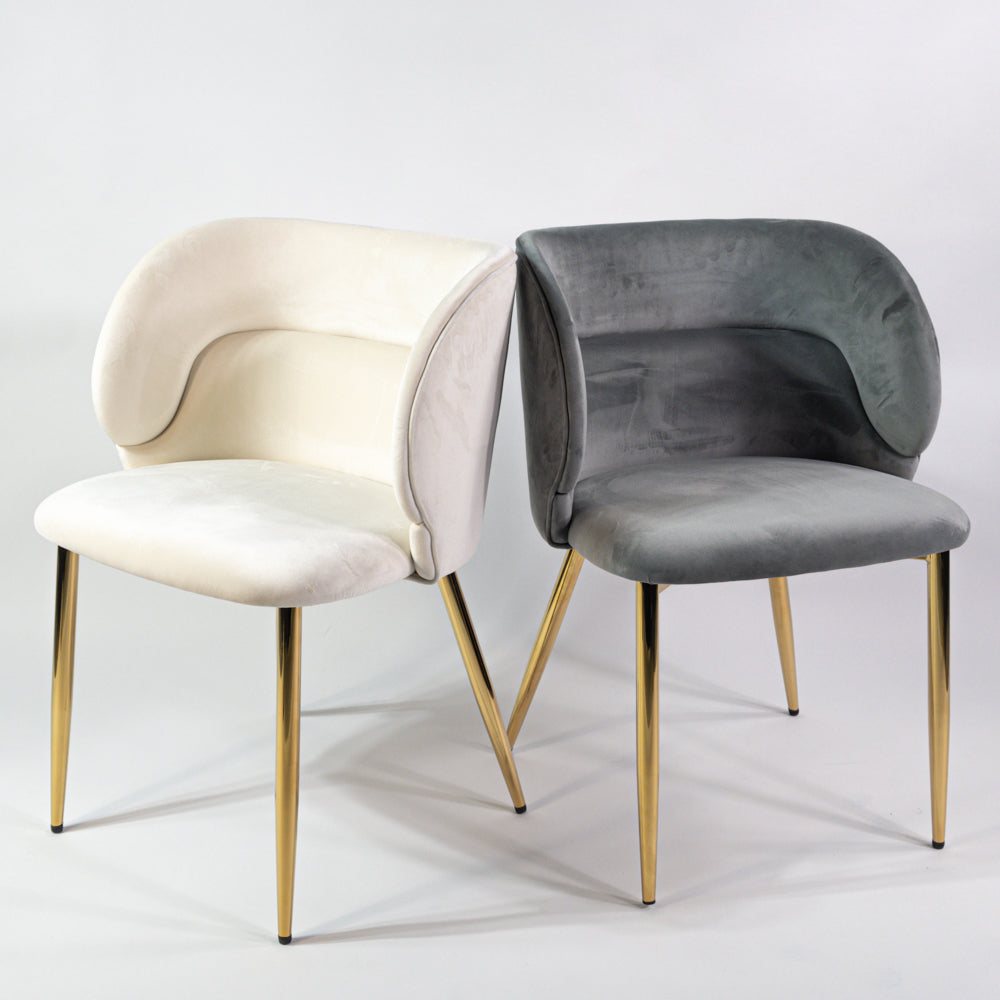 KL Violet erősített étkezőszék szürke színben