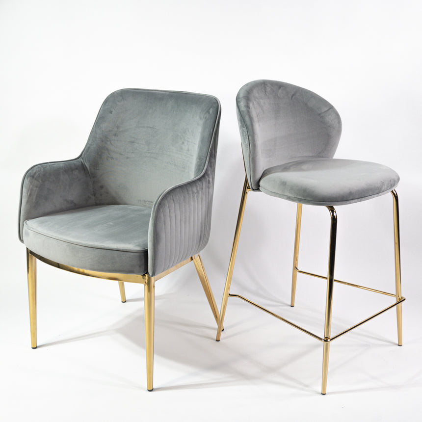 KL Nolan prémium étkezőszék szürke színben