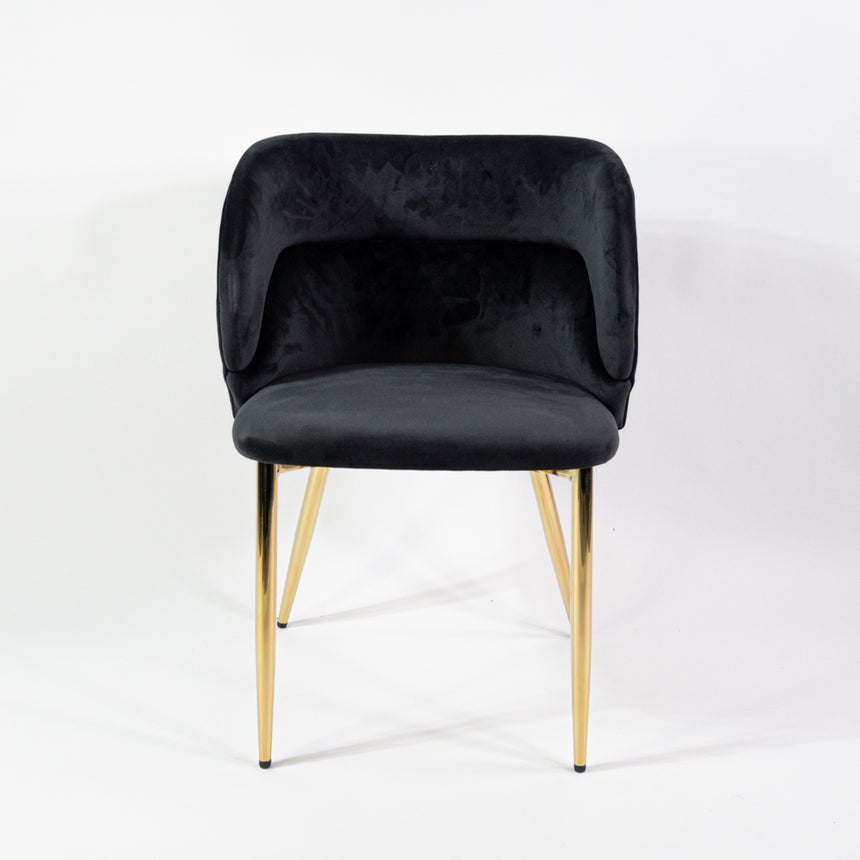 KL Violet erősített étkezőszék fekete színben