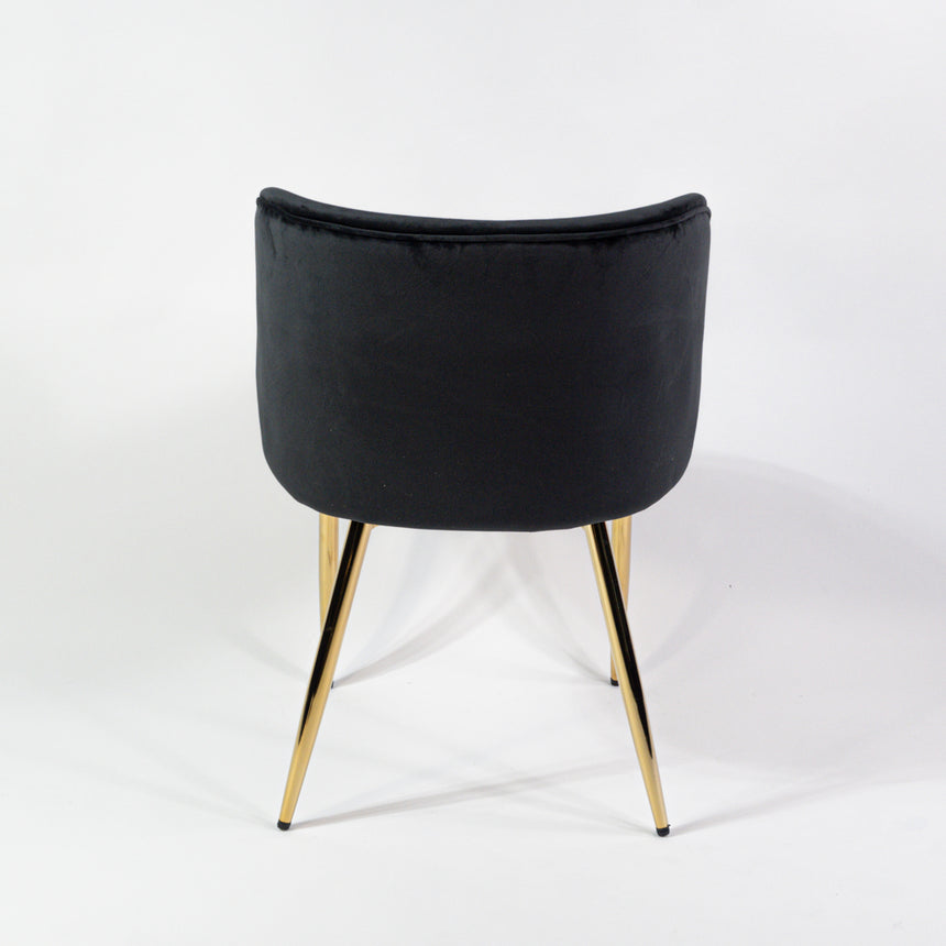 KL Violet erősített étkezőszék fekete színben