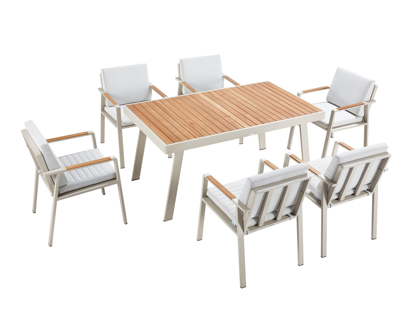 Higold Nofi kerti étkezőszett, 6 személyes - fehér