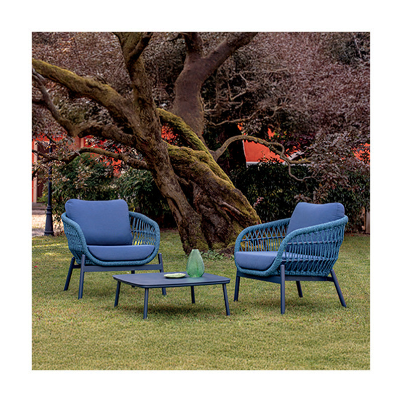 Grattoni Elba kerti garnitúra 4 személyes kék színben