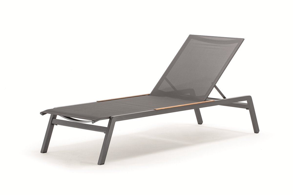 Grattoni Alpha napozóágy, antracit