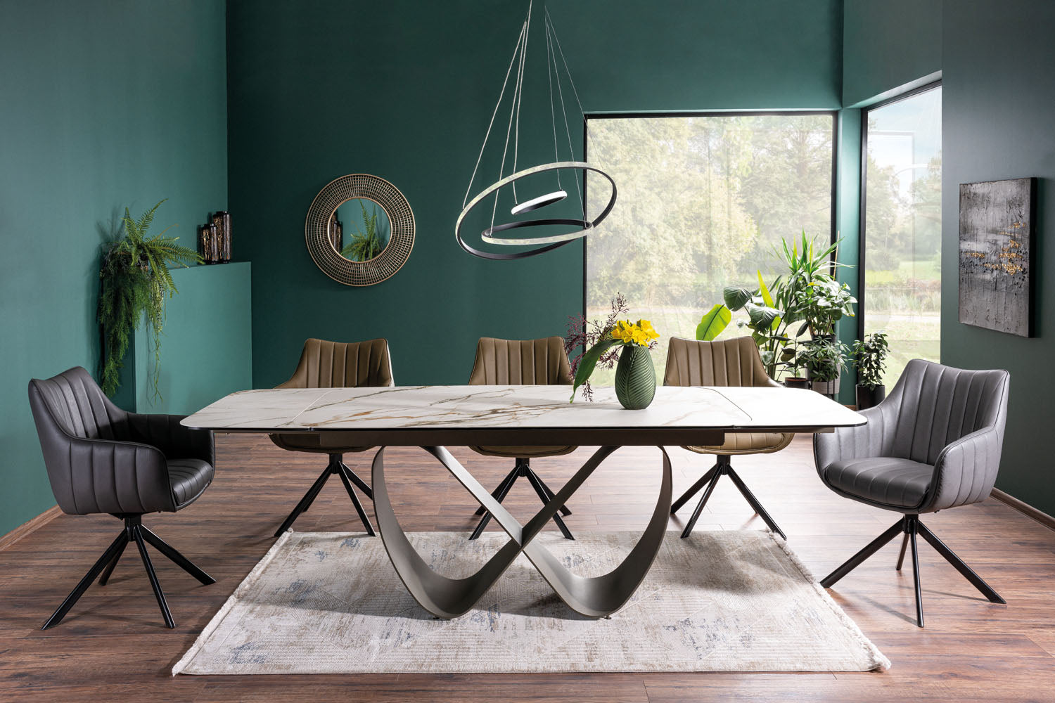 LA Infinity white bővíthető étkezőasztal (160-240)