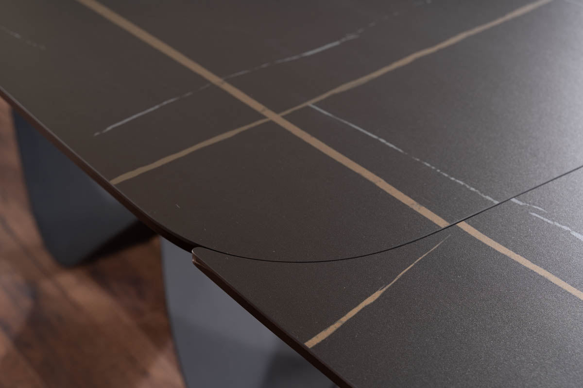 LA Infinity black bővíthető étkezőasztal (160-240)