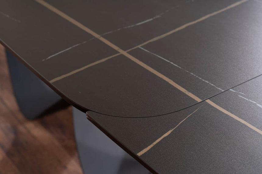 LA Infinity black bővíthető étkezőasztal (160-240)