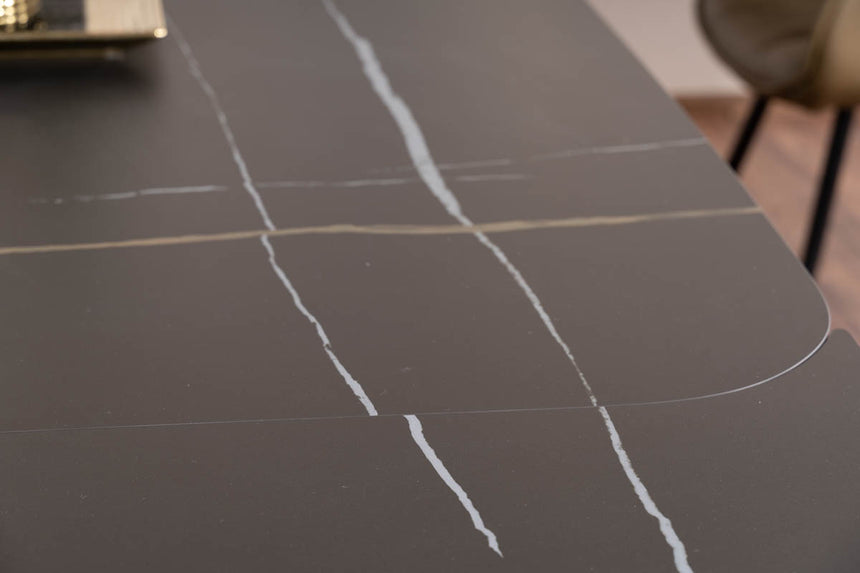 LA Infinity black bővíthető étkezőasztal (160-240)