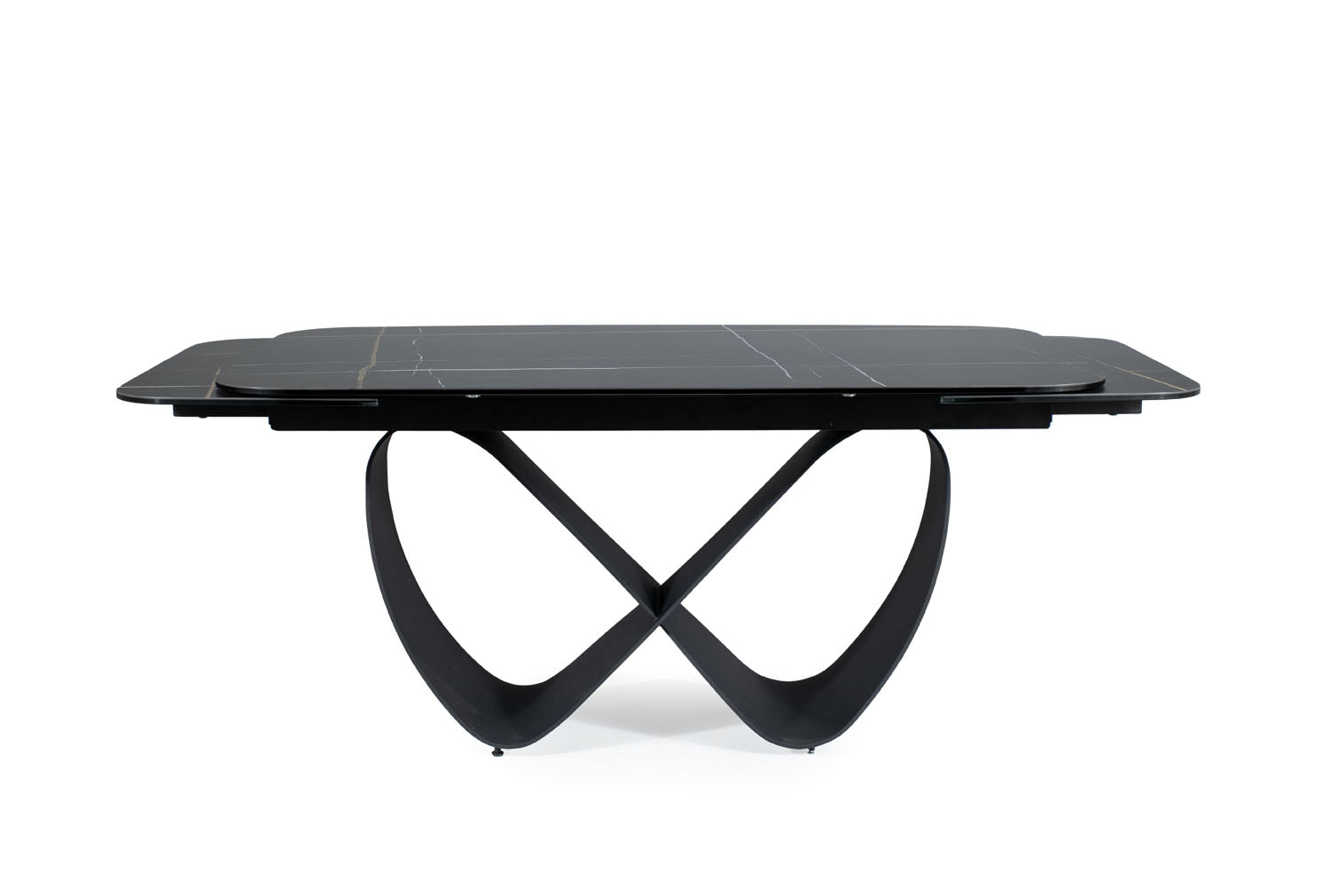 LA Infinity black bővíthető étkezőasztal (160-240)