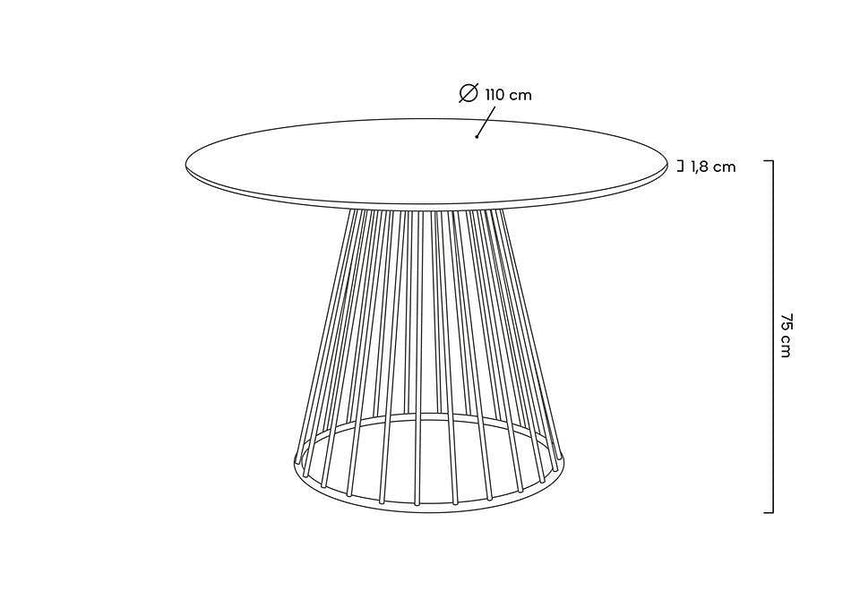 KH Glam asztal D110 cm - MobCenter Home