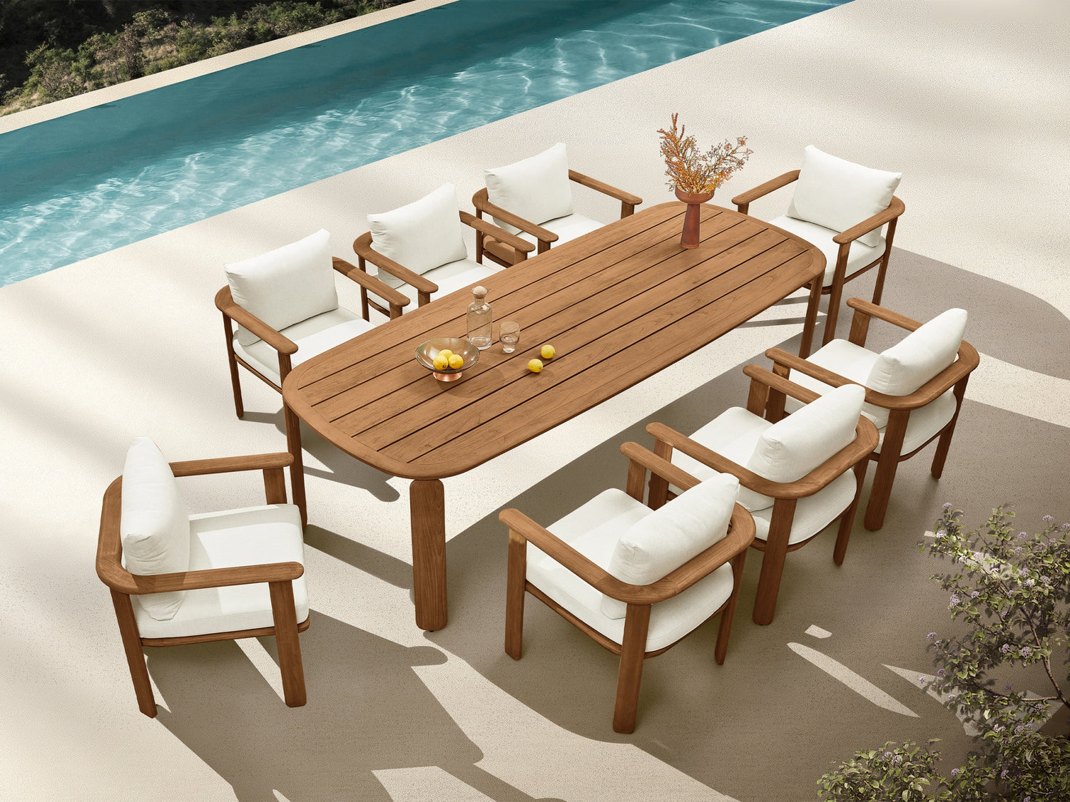 Higold Pallisad kerti étkezőszett, 8 személyes