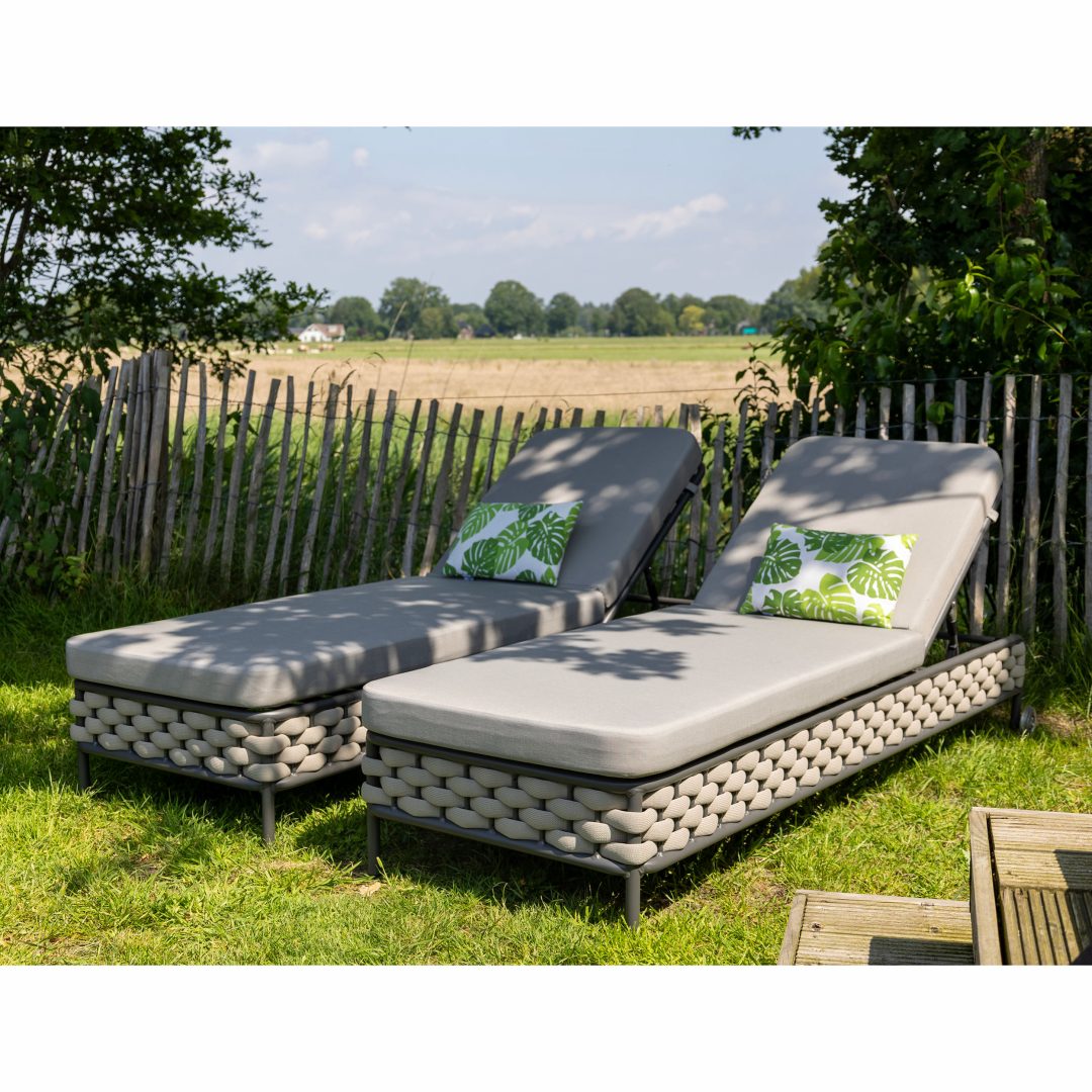 Rio kültéri napozóágy, bézs