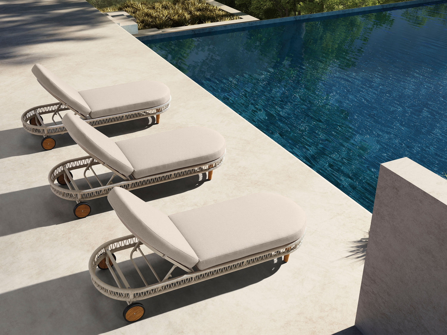 Higold Vasca napozóágy, bézs