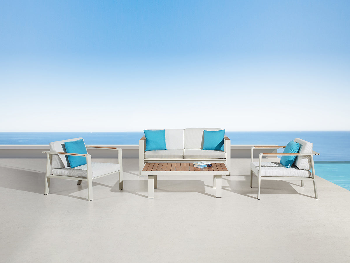 Higold Nofi kerti ülőgarnitúra, 4 személyes - fehér