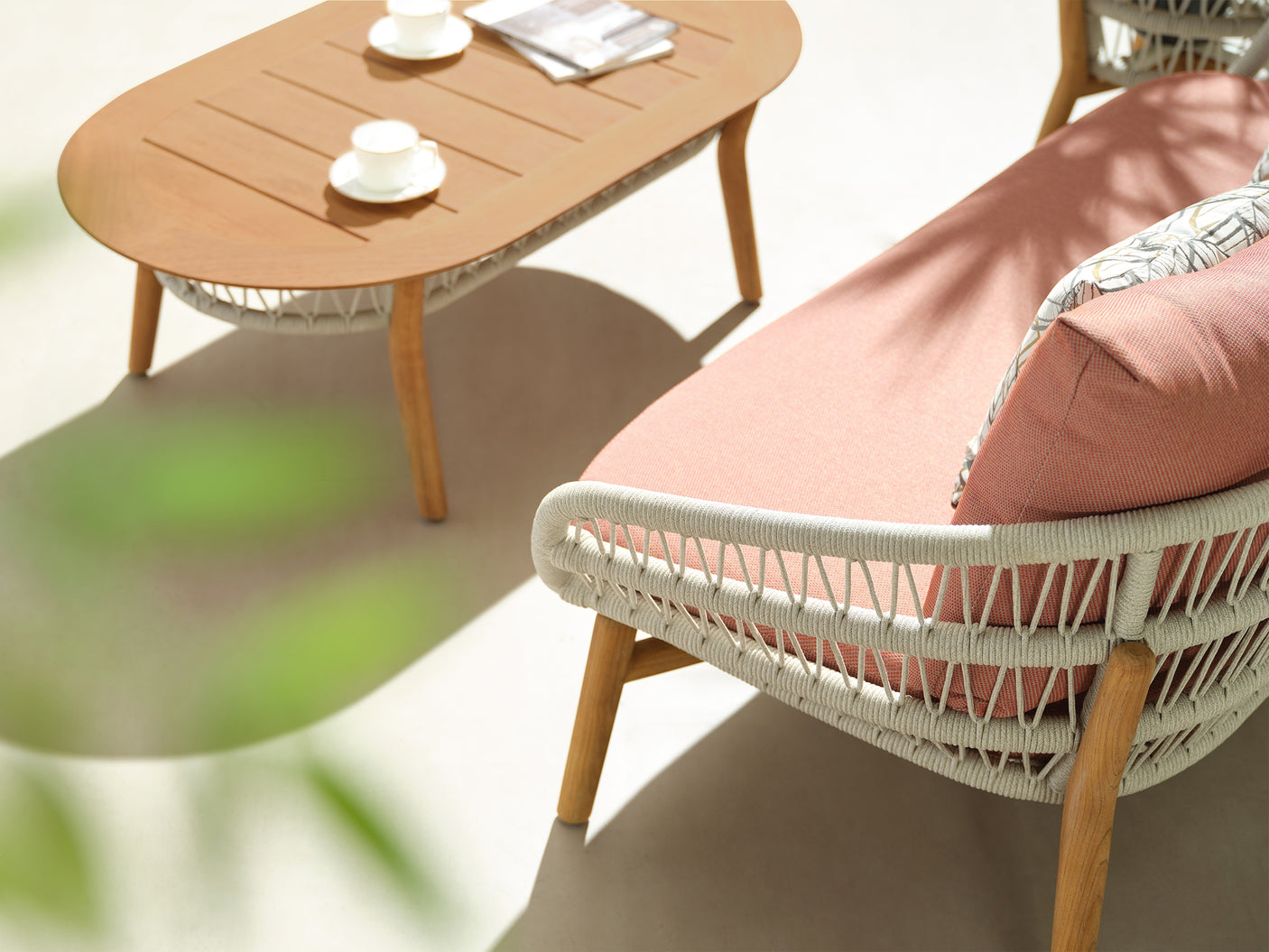 Higold Vasca kerti ülőgarnitúra, 4 személyes - coral