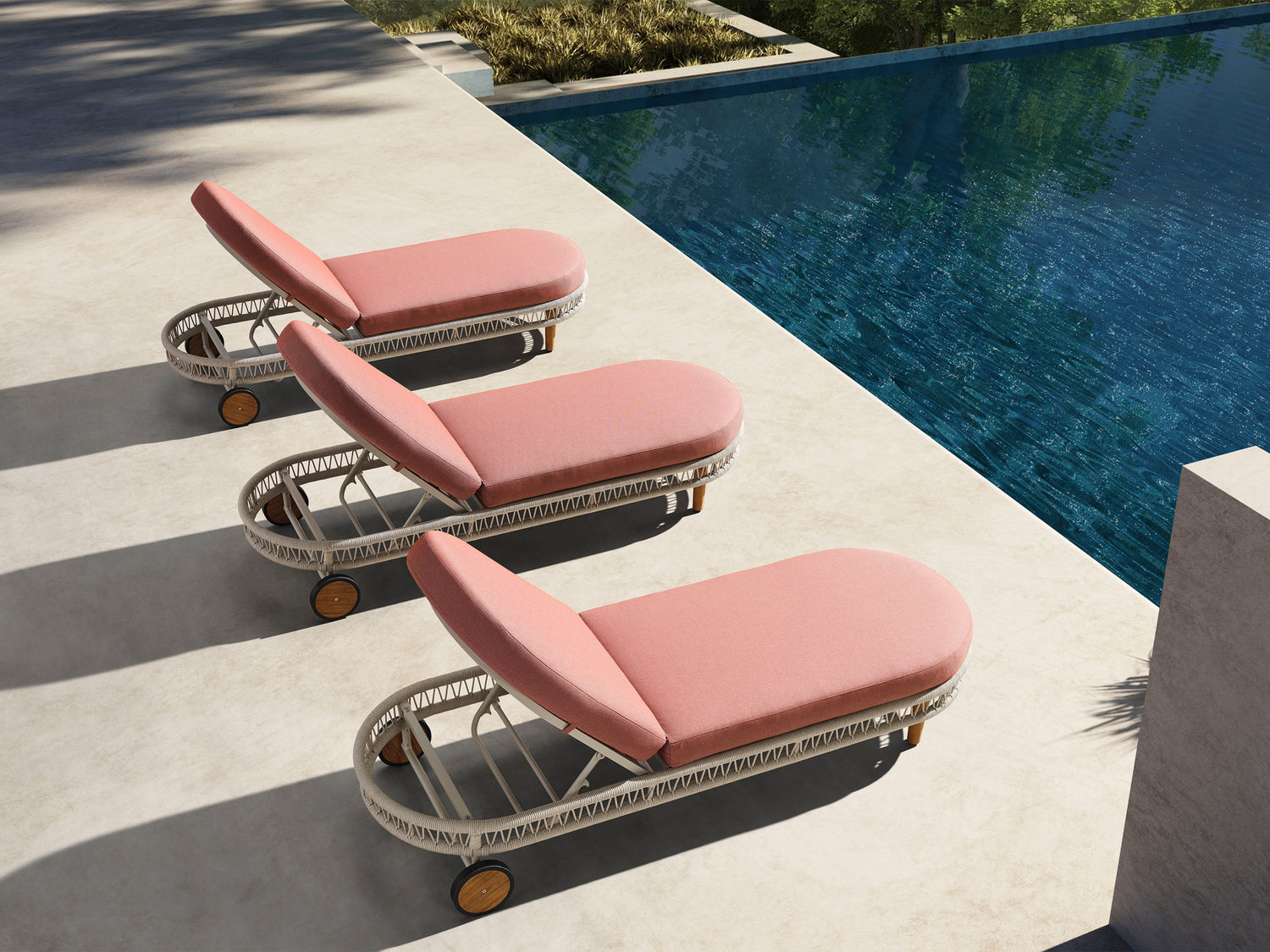 Higold Vasca napozóágy, coral