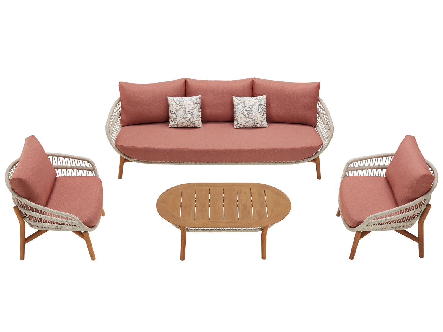 Higold Vasca kerti ülőgarnitúra, 5 személyes - coral