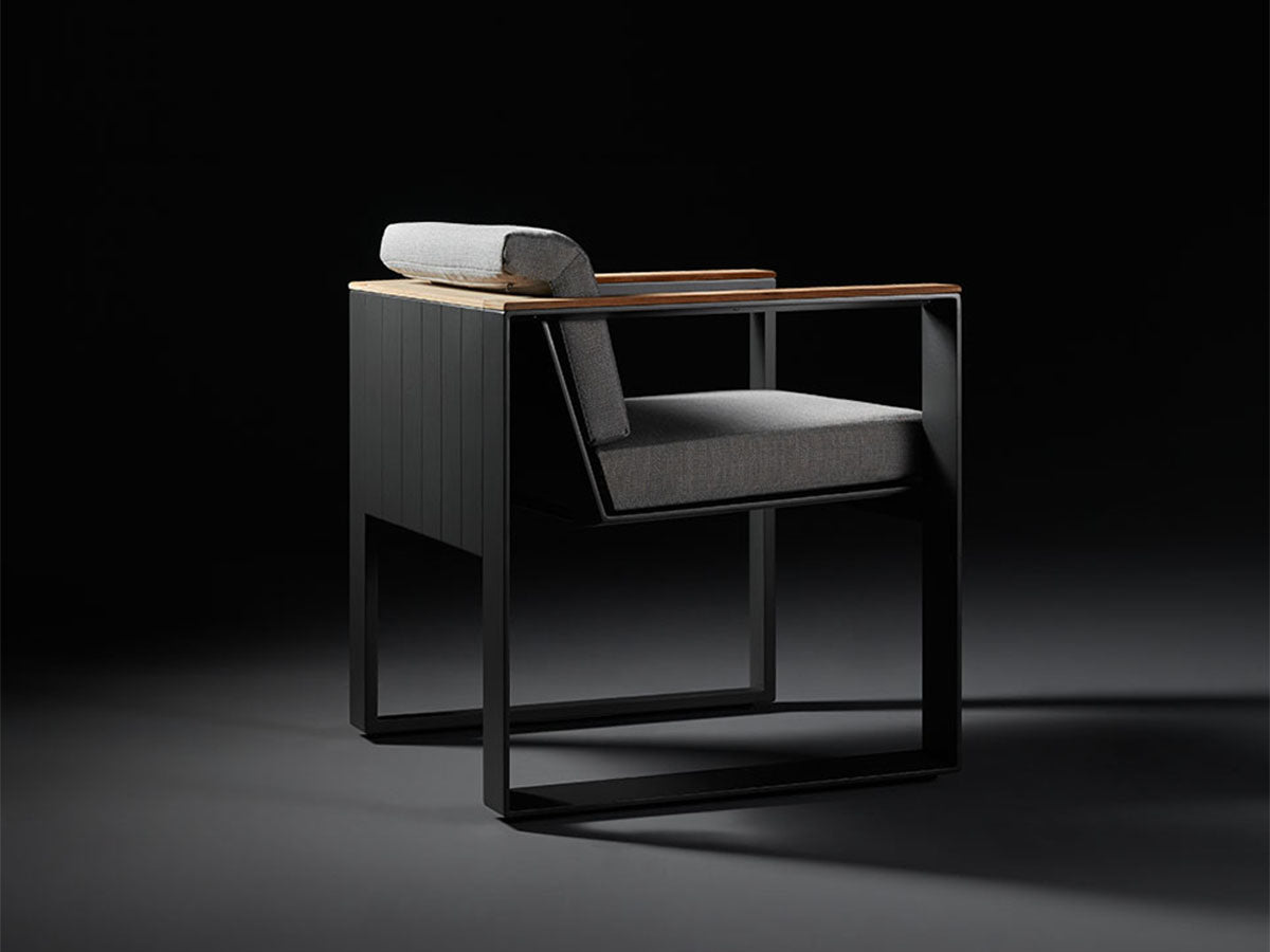 Higold Cambusa kerti étkezőszett, 6 személyes - antracit