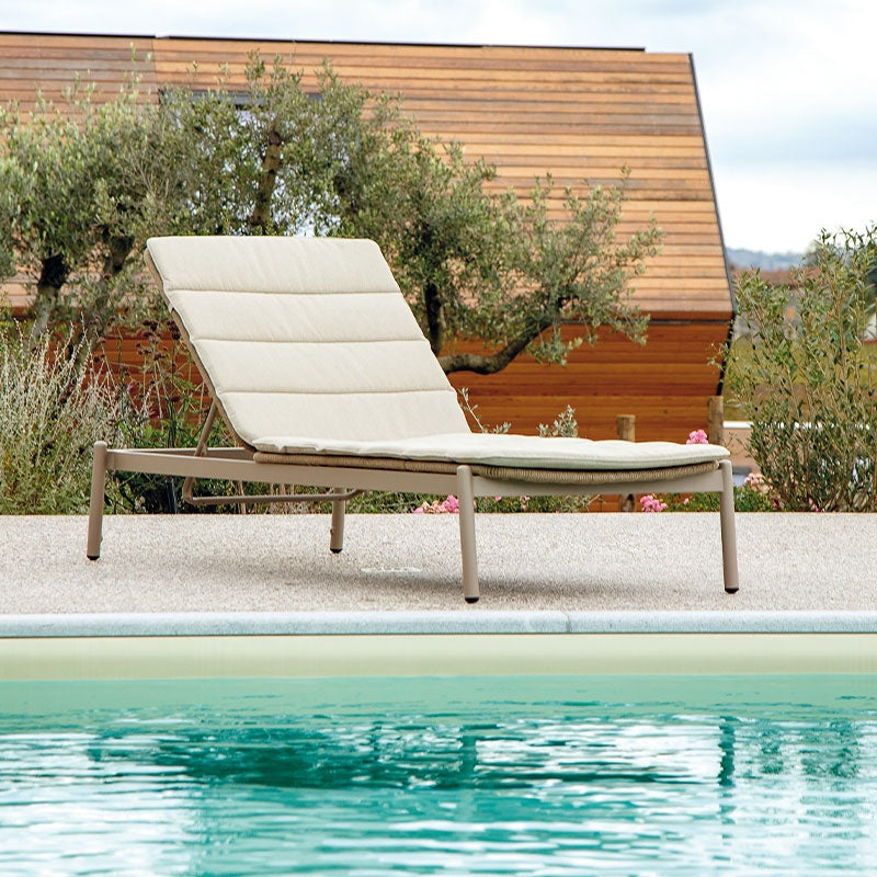 Grattoni Atol napozóágy, taupe